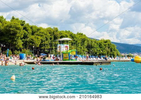 Coast Of The Adriatic Sea In Dalmatia