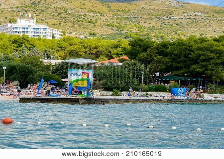 Coast Of The Adriatic Sea In Dalmatia
