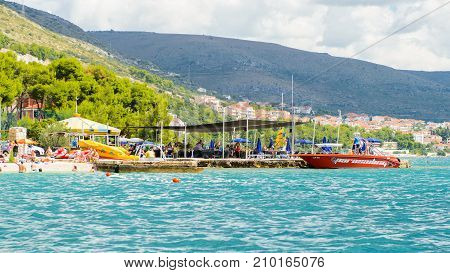 Coast Of The Adriatic Sea In Dalmatia