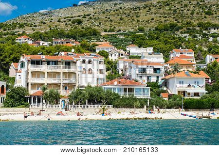 Coast Of The Adriatic Sea In Dalmatia