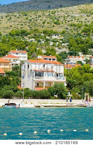 Coast Of The Adriatic Sea In Dalmatia