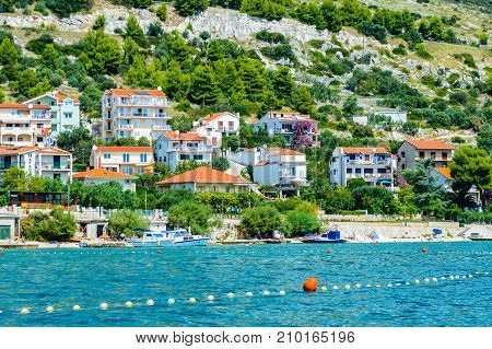 Coast Of The Adriatic Sea In Dalmatia