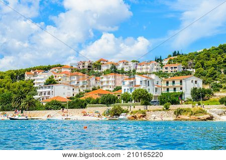 Coast Of The Adriatic Sea In Dalmatia