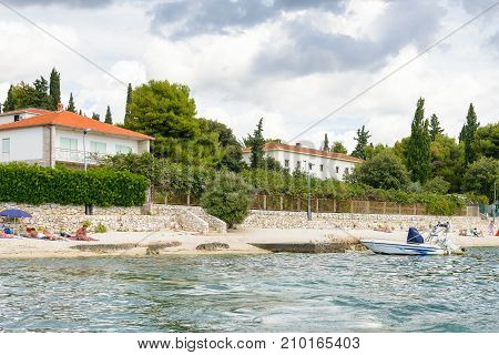 Coast Of The Adriatic Sea In Dalmatia