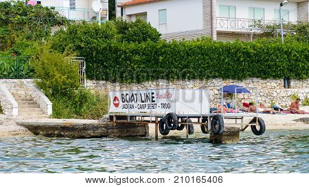Coast Of The Adriatic Sea In Dalmatia