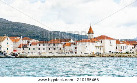 Coast Of The Adriatic Sea In Dalmatia