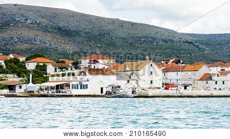 Coast Of The Adriatic Sea In Dalmatia