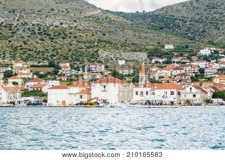 Coast Of The Adriatic Sea In Dalmatia