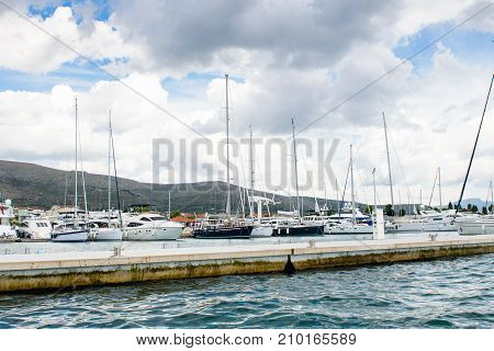 Coast Of The Adriatic Sea In Dalmatia