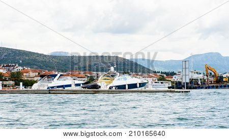 Coast Of The Adriatic Sea In Dalmatia