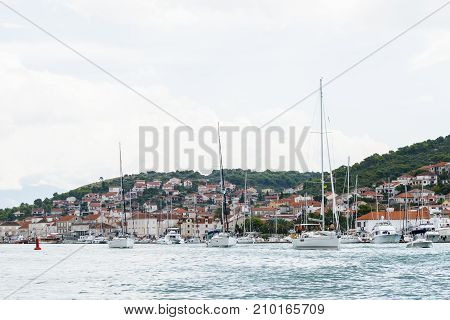 Coast Of The Adriatic Sea In Dalmatia