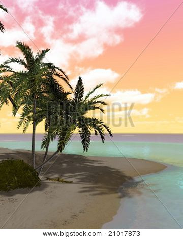 dreamy desert island