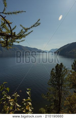 blue lake when the weather is nice