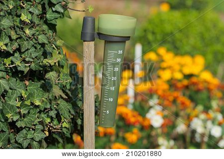 A rain gauge is an instrument used by meteorologists and hydrologists