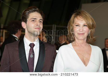 CANNES, FRANCE - MAY 19, 2016: N. Baye, Xavier Dolan attend the 'It's Only The End Of The World (Juste La Fin Du Monde)'  premiere during the 69th annual Cannes Film Festival