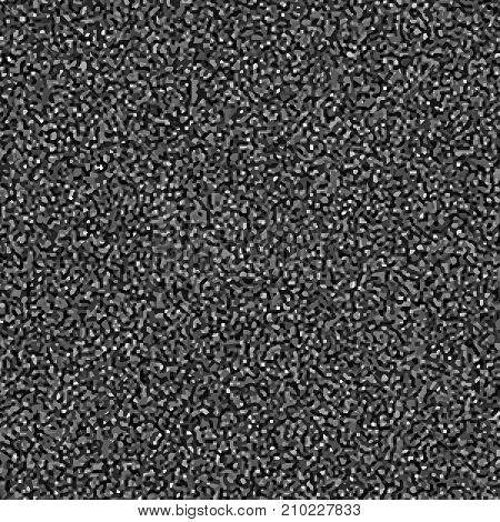 Black grainy background as asphalt. Vector noisy background