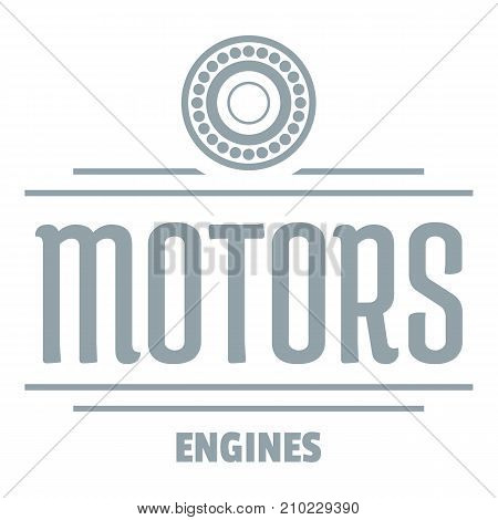 Engine motor logo. Simple illustration of engine motor vector logo for web