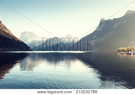 Traunsee Lake In Austrian Alps