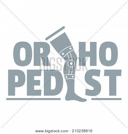 Orthopedic logo. Simple illustration of orthopedic vector logo for web