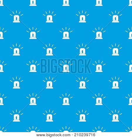 Blue special police flasher pattern repeat seamless in blue color for any design. Vector geometric illustration