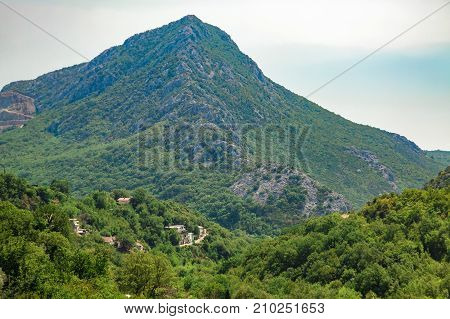 Dinaric mountains. beautiful view of the mountains in summer, Montenegro