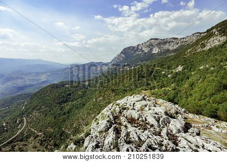 Dinaric mountains. beautiful view of the mountains in summer, Montenegro