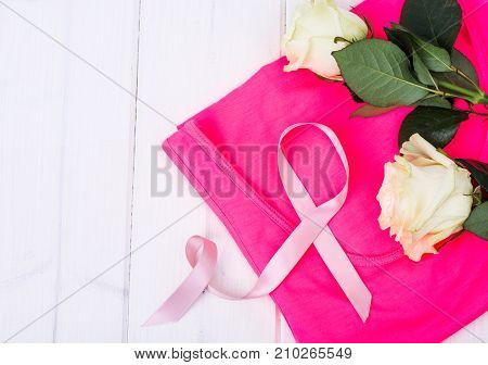 The awareness of people and the fight against breast cancer. Stusio Photo