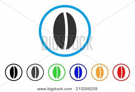Wheet Seed rounded icon. Style is a flat gray symbol inside light blue circle with bonus colored variants. Wheet Seed vector designed for web and software interfaces.