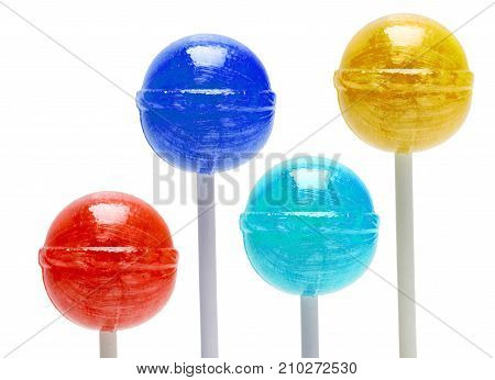 Set Lolypop Colorful Lollipops Candy