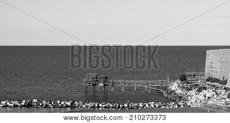 The sea in the city of Termoli