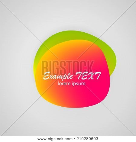 Modern origami symbol name icon think background. Chat colorful cloud graphic backdrop. Futuristic abstract bubble gradient colored text label. 3d speech box vector illustration logo shape.