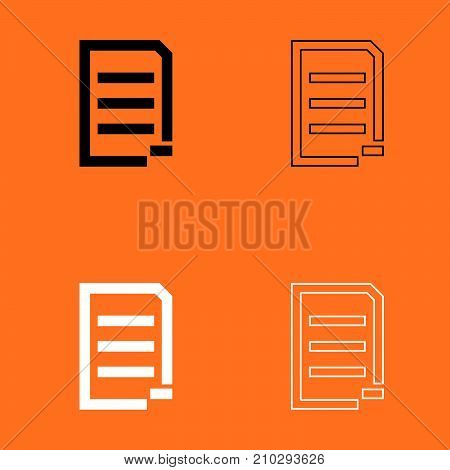 Document Sheet Substract Black And White Icon .