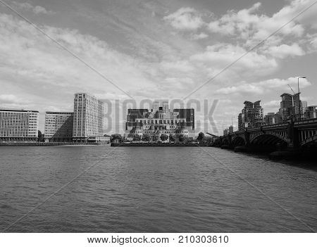 British Secret Service In London Black And White