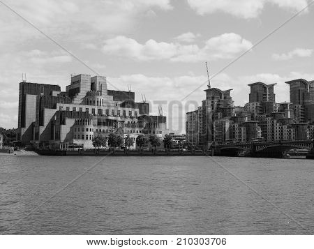 British Secret Service In London Black And White