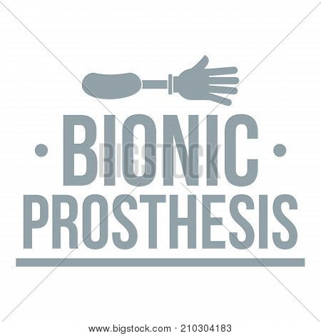 Arm prosthesis logo. Simple illustration of arm prosthesis vector logo for web