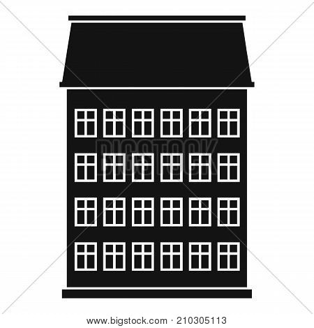 Toen house icon. Simple illustration of town house vector icon for web