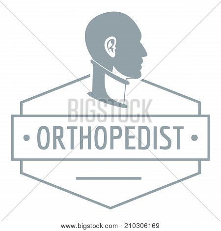 Neck orthopedic logo. Simple illustration of neck orthopedic vector logo for web