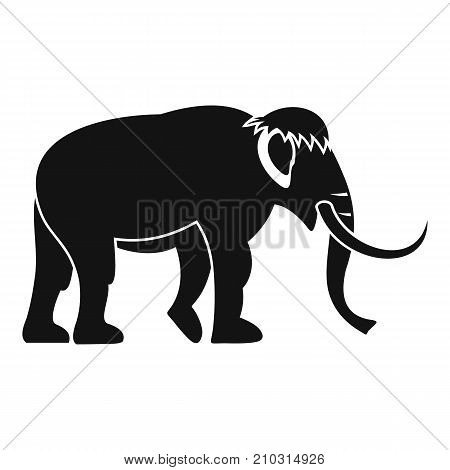 Mammoth icon. Simple illustration of mammoth vector icon for web