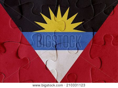 Antigua And Barbuda Flag Puzzle