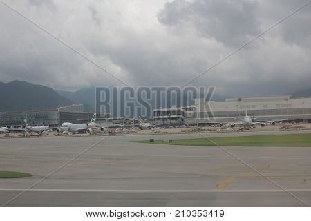Fukuoka, Japan Airport Runway