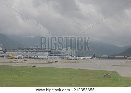 a FUKUOKA JAPAN airport run way 2016