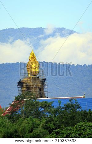 The Buddha is being built. Located in Ban Tak Tak Province Thailand.