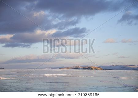 Ogoi Island. Lake Baikal, Winter Landscape