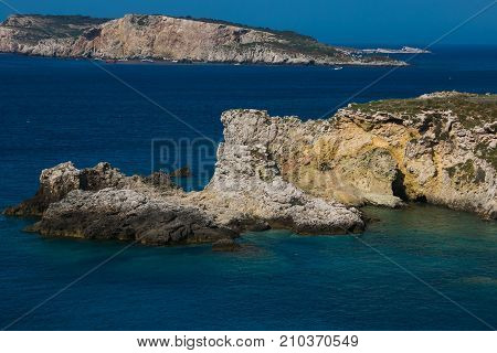 Summer view of Tremiti islands in Puglia, Italy