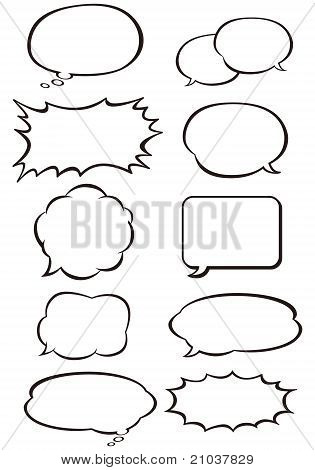 Comic Blasen Vektor