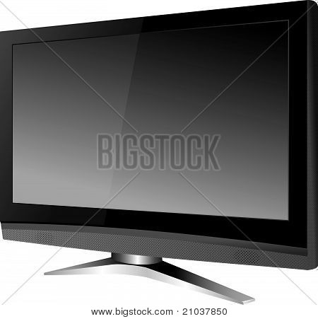 Modernen Breitbild-tv Vektor