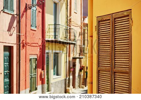 Colorful Houses On A Street Of Bosa, Sardinia, Italy