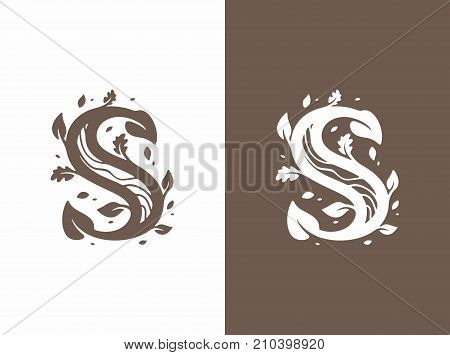 Modern vector professional sign logo s letter.