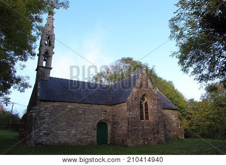 Outdoor of Saint Conogan chapel in Beuzec Cap Sizun