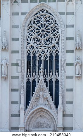 ROME, ITALY - SEPTEMBER 02: Sacro Cuore del Suffragio church in Rome, Italy  on September 02, 2016.